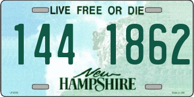 NH license plate 1441862