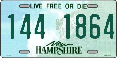 NH license plate 1441864