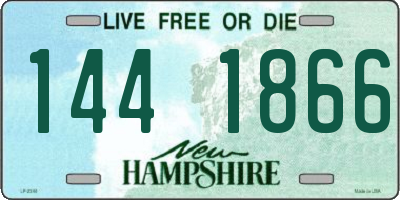 NH license plate 1441866