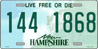 NH license plate 1441868