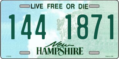 NH license plate 1441871