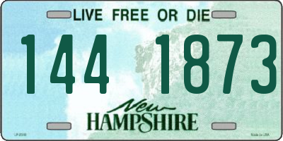 NH license plate 1441873