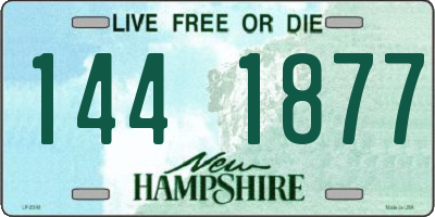 NH license plate 1441877