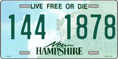 NH license plate 1441878