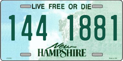 NH license plate 1441881