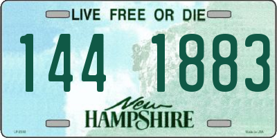 NH license plate 1441883