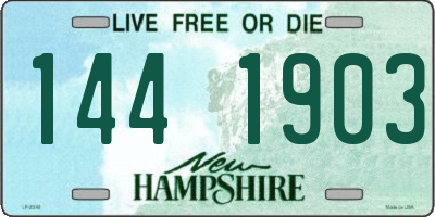 NH license plate 1441903