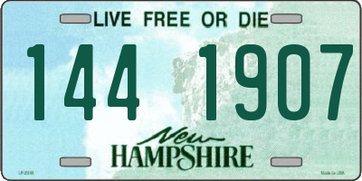 NH license plate 1441907