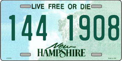 NH license plate 1441908