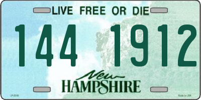 NH license plate 1441912