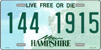 NH license plate 1441915