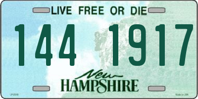 NH license plate 1441917