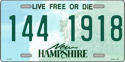 NH license plate 1441918