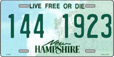 NH license plate 1441923