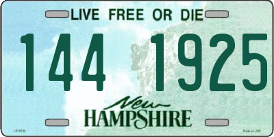 NH license plate 1441925