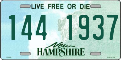 NH license plate 1441937