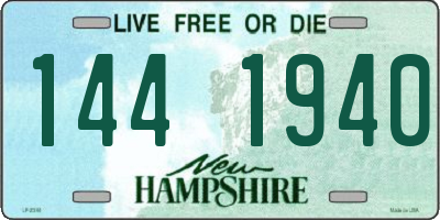 NH license plate 1441940
