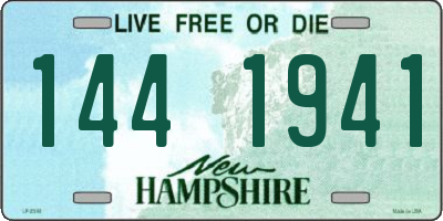 NH license plate 1441941