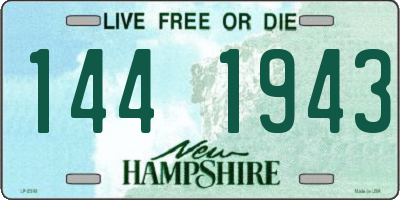 NH license plate 1441943