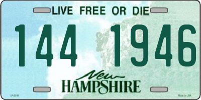 NH license plate 1441946