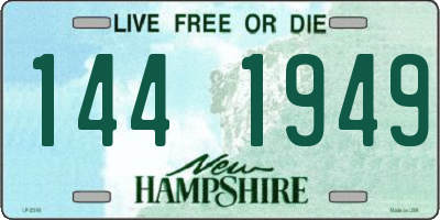 NH license plate 1441949