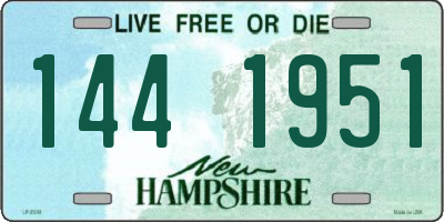 NH license plate 1441951