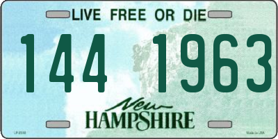 NH license plate 1441963