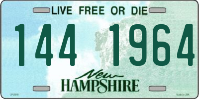 NH license plate 1441964