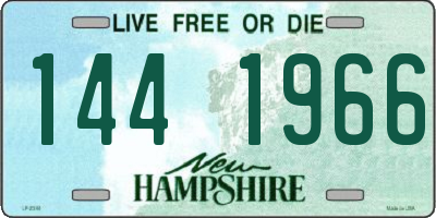 NH license plate 1441966