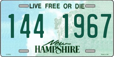 NH license plate 1441967