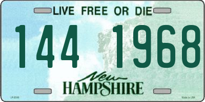 NH license plate 1441968