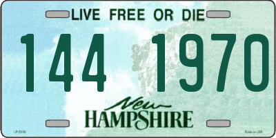 NH license plate 1441970