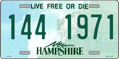 NH license plate 1441971