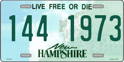 NH license plate 1441973