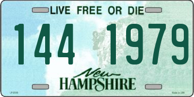 NH license plate 1441979
