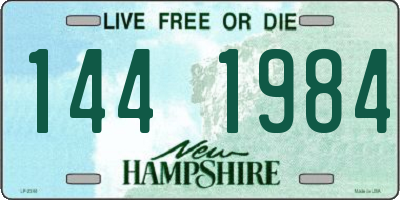 NH license plate 1441984