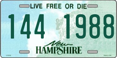 NH license plate 1441988