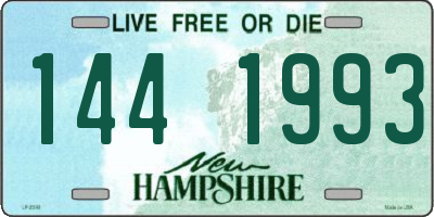 NH license plate 1441993