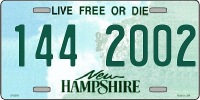 NH license plate 1442002