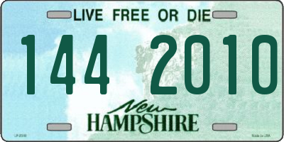 NH license plate 1442010