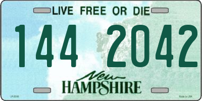 NH license plate 1442042
