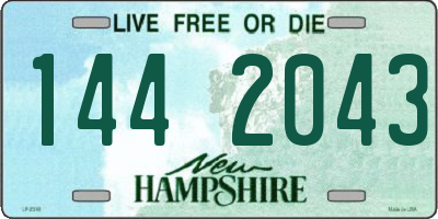 NH license plate 1442043