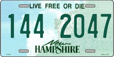NH license plate 1442047