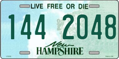 NH license plate 1442048