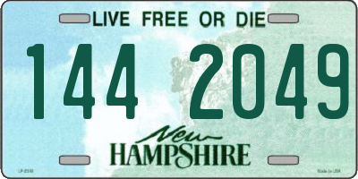 NH license plate 1442049