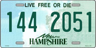 NH license plate 1442051