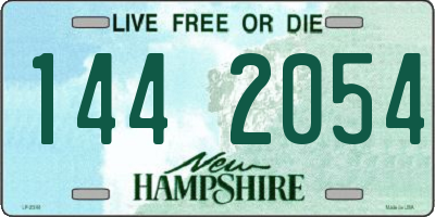 NH license plate 1442054