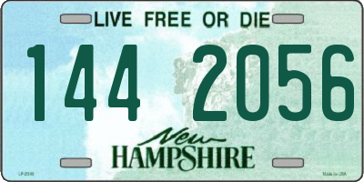 NH license plate 1442056