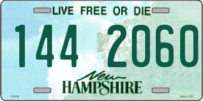 NH license plate 1442060