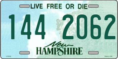 NH license plate 1442062